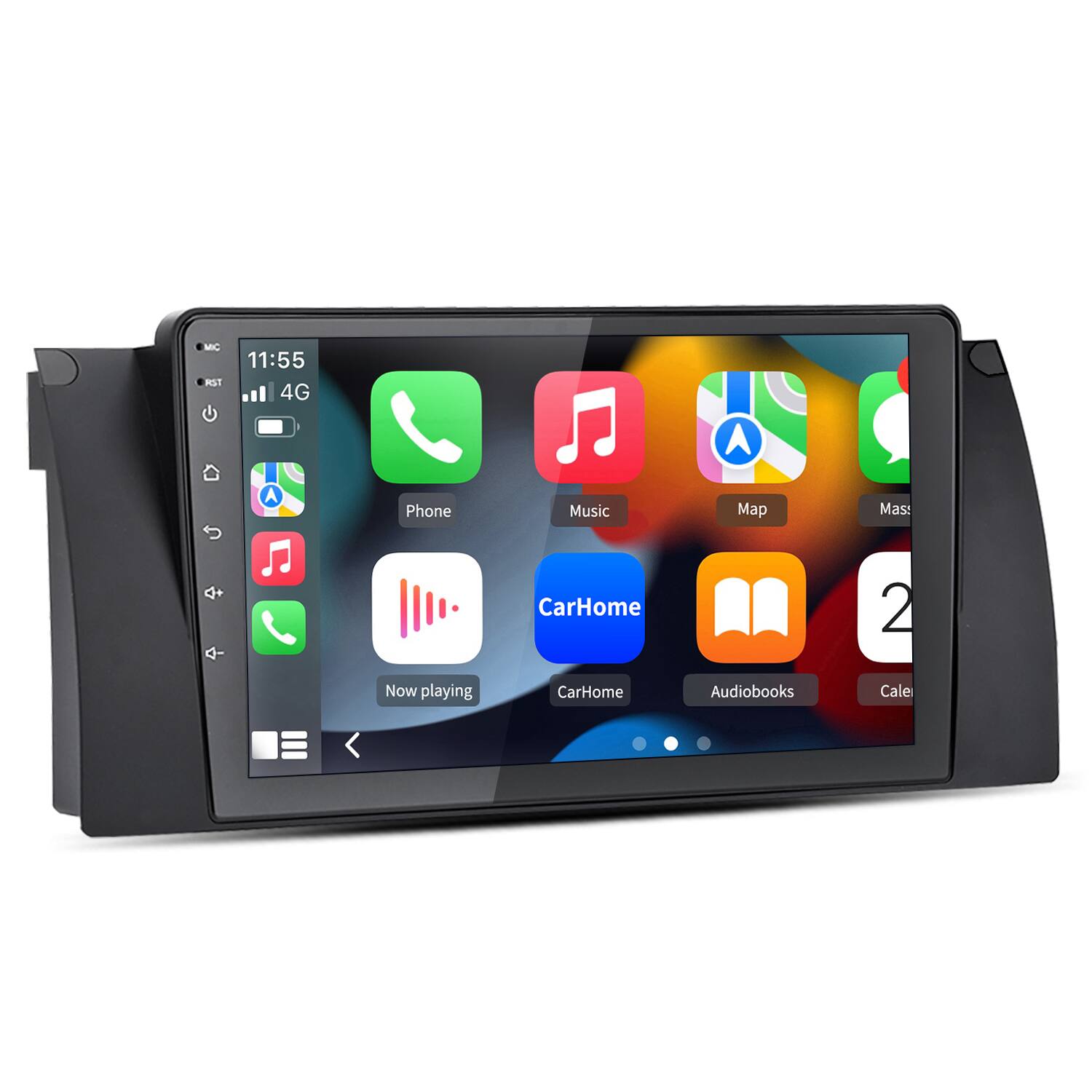 Junsun - For BMW E53 1995-2006 9" 4+64GB Android 15 8 Core carplay Car Stereo Radio GPS Navi WIFI RDS SWC DSP FM Bluetooth - Black
