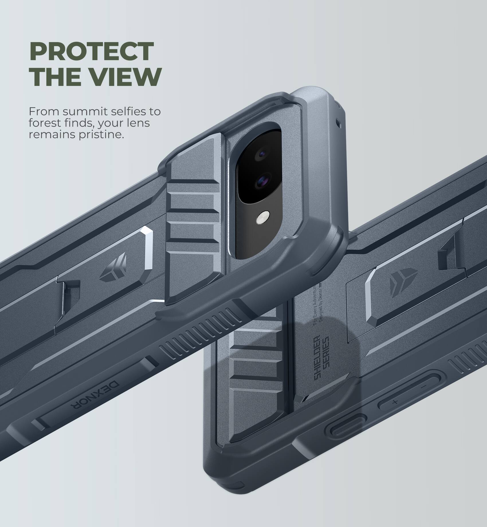 PROTECT THE VIEW  
From summit selfies to forest finds, your lens remains pristine.  

DEXNOR SHIELDER SERIES