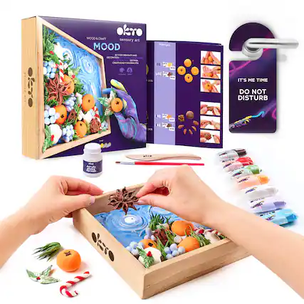 sensory art
WOOD & CRAFT
MOOD
SET FOR CREATIVITY AND DECORATION
CREATIVIDAD Y DECORACIÓN
THE ALCHEMIST
IT'S ME TIME
DO NOT DISTURB
Acrylic
okro
okro
