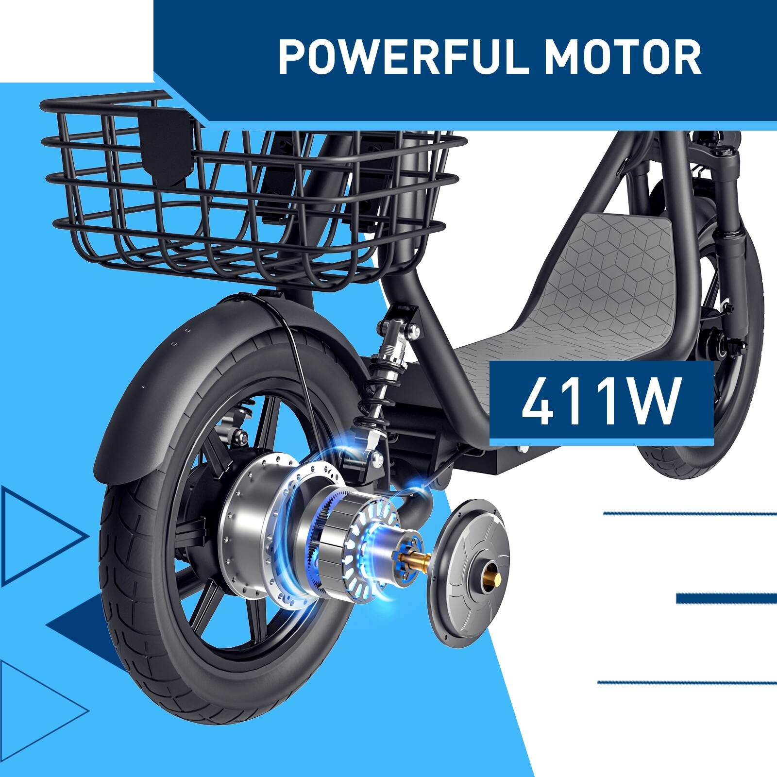 Powerful Motor 411W