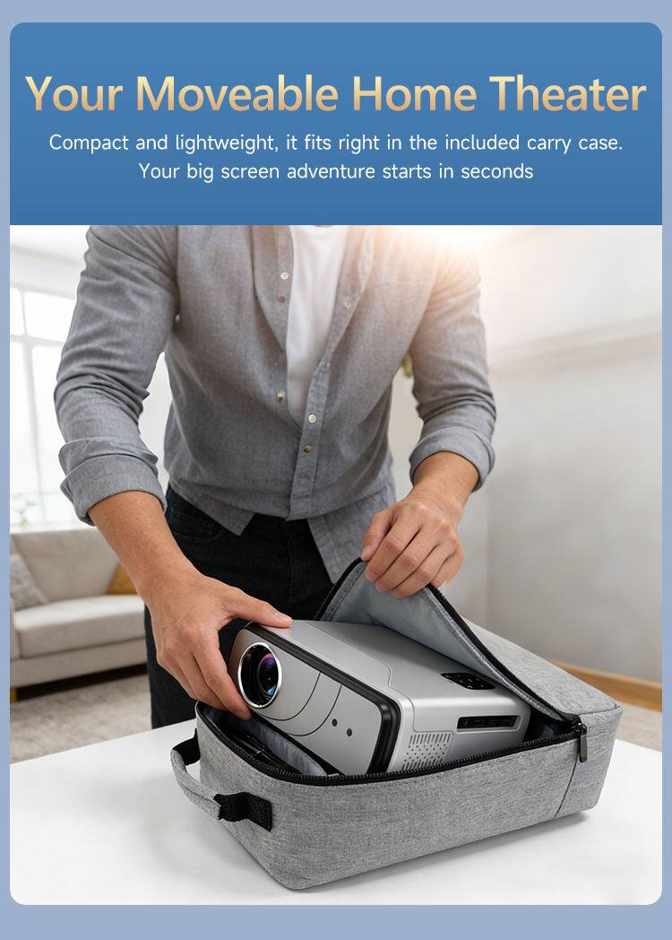 Your Moveable Home Theater

Compact and lightweight, it fits right in the included carry case. Your big screen adventure starts in seconds.