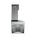 Left. Forno Appliances - Orvieto 48'' Wall Mount Vented Range Hood - Silver.