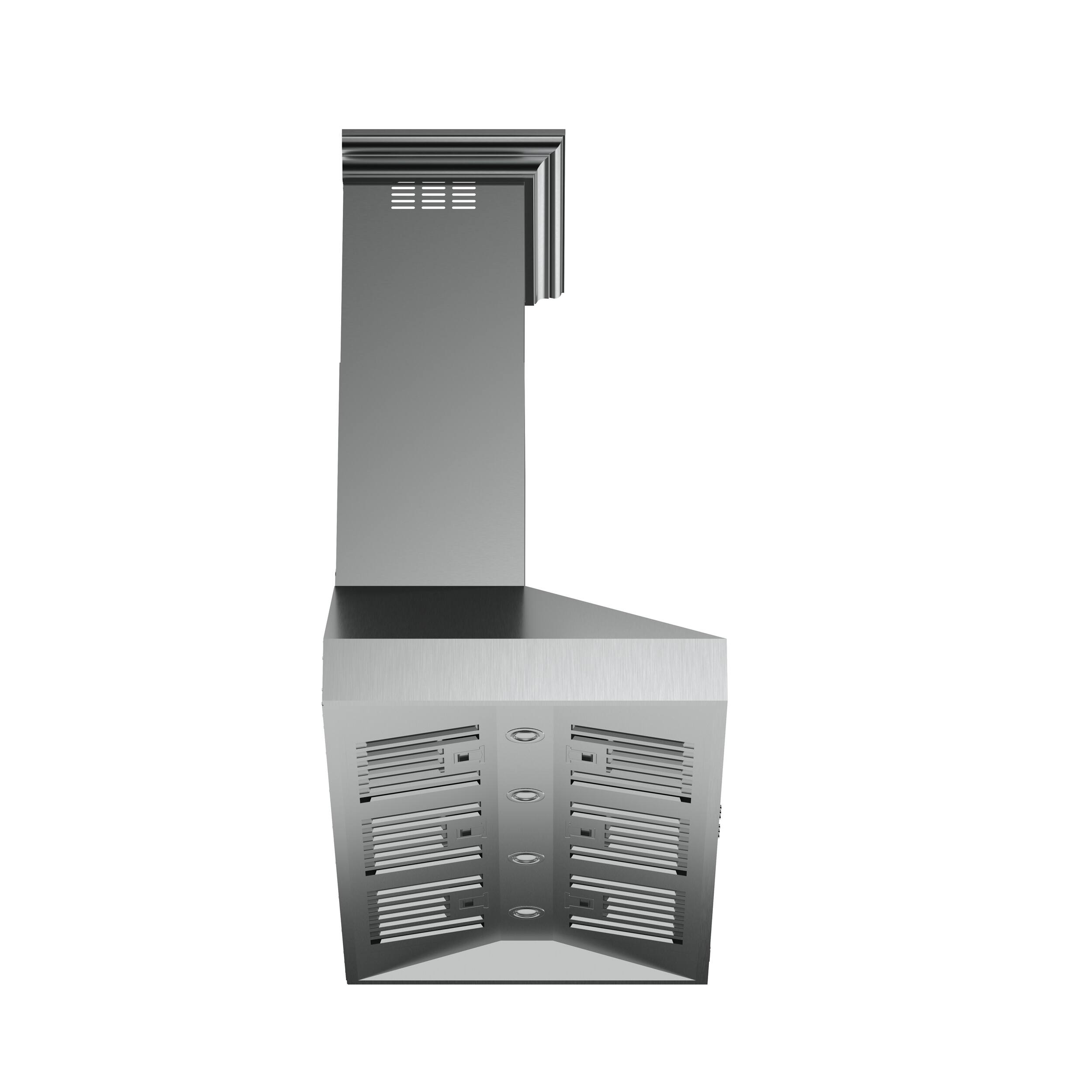 Left. Forno Appliances - Orvieto 48'' Wall Mount Vented Range Hood - Silver.
