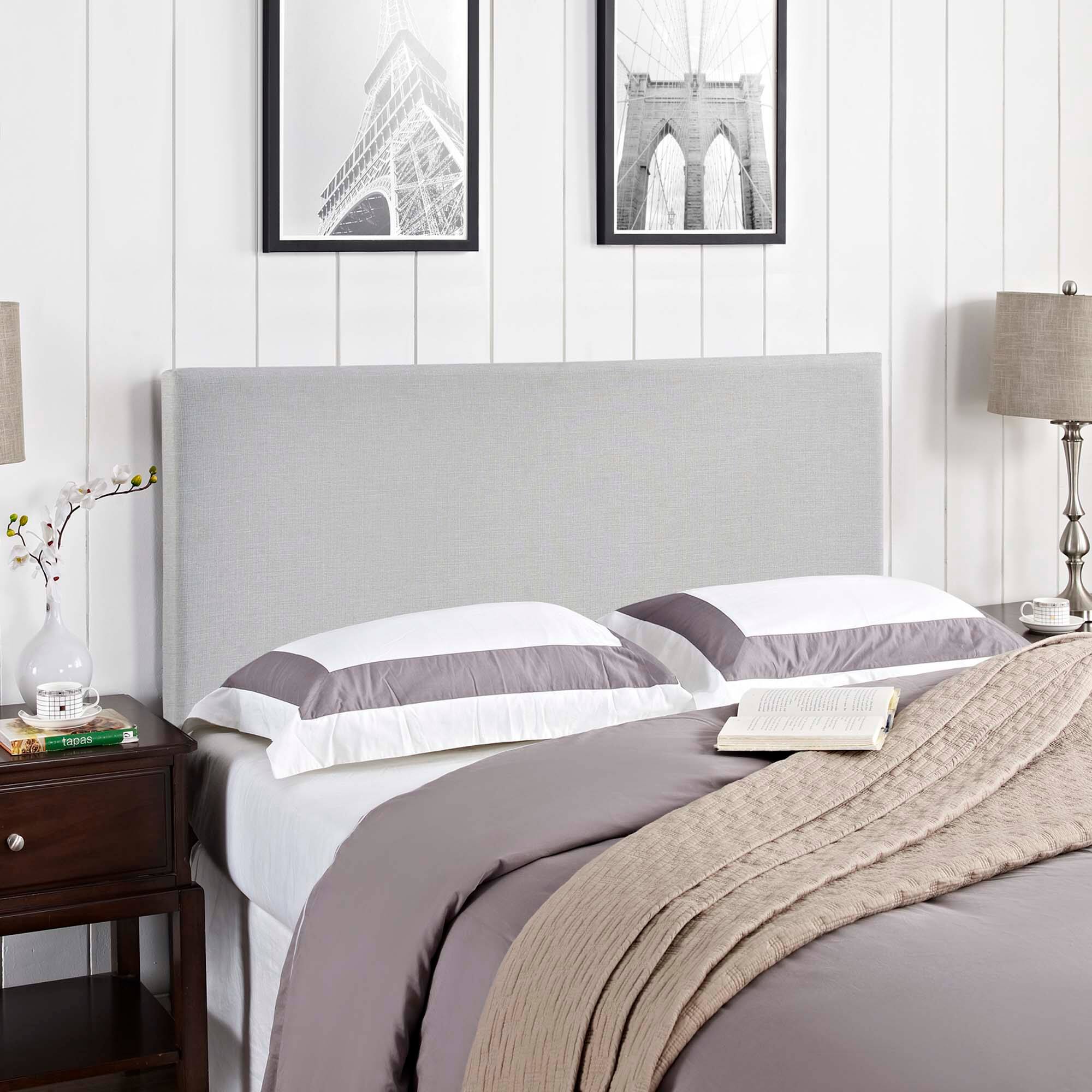 Alt View 2. Modway - Region Upholstered Fabric King Headboard by Modway - Sky Gray.
