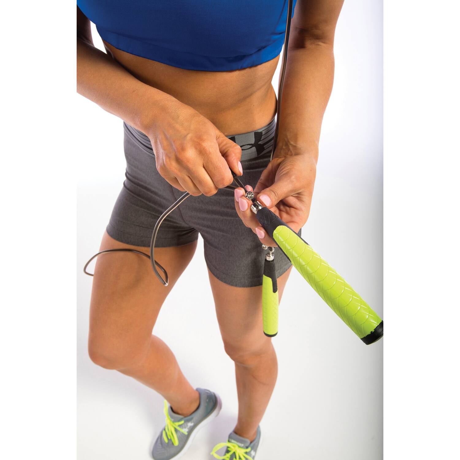 Back. GoFit - Pro Swivel Jump Rope - Green.