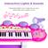 Interactive Lights & Sounds
Keyboard lights up in response as your child plays and creates music