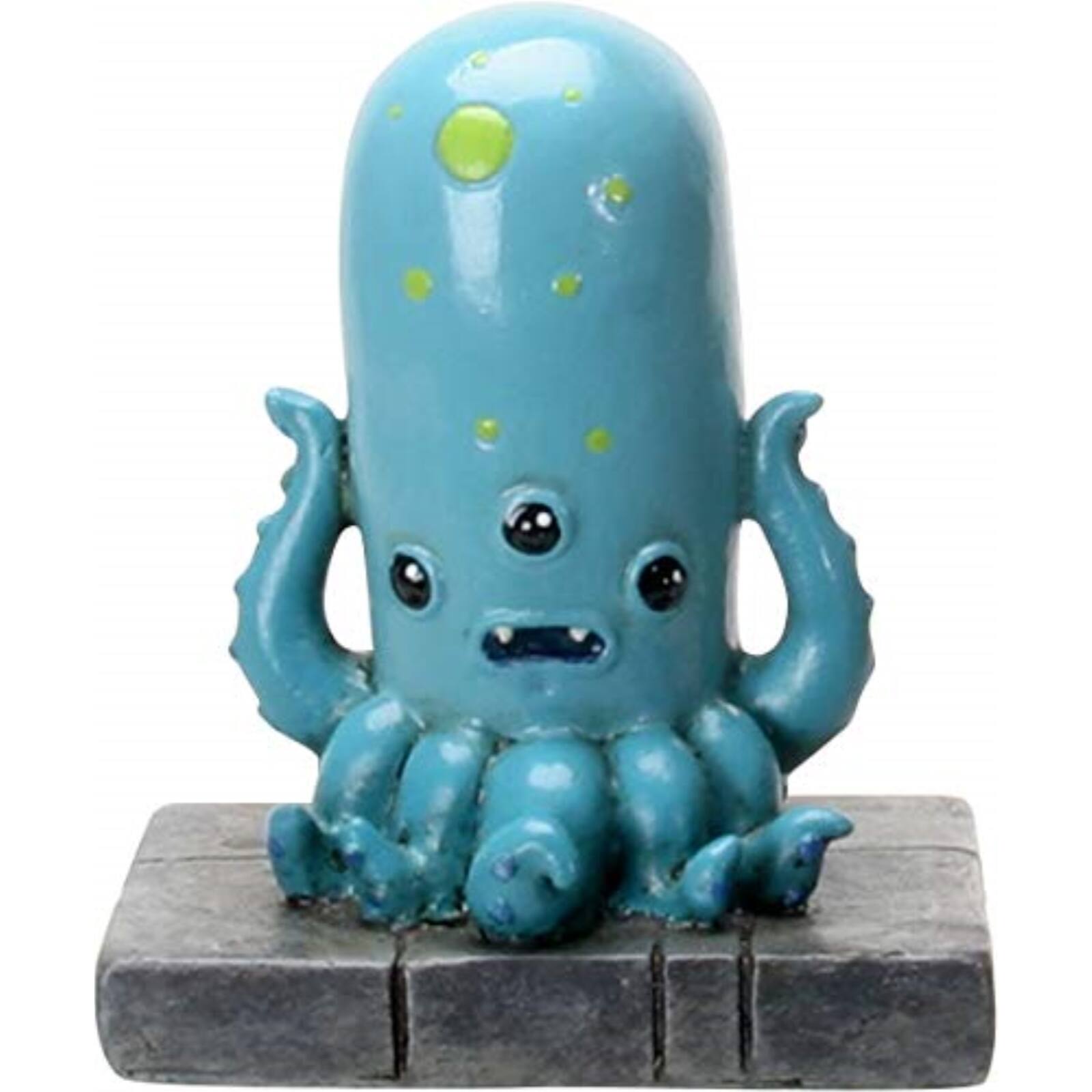 Front. Pacific Trading - Monsters Kraken Octopus Squid Sea Monster Collectible Figurine 3.25 x 2.25 inch - Blue.