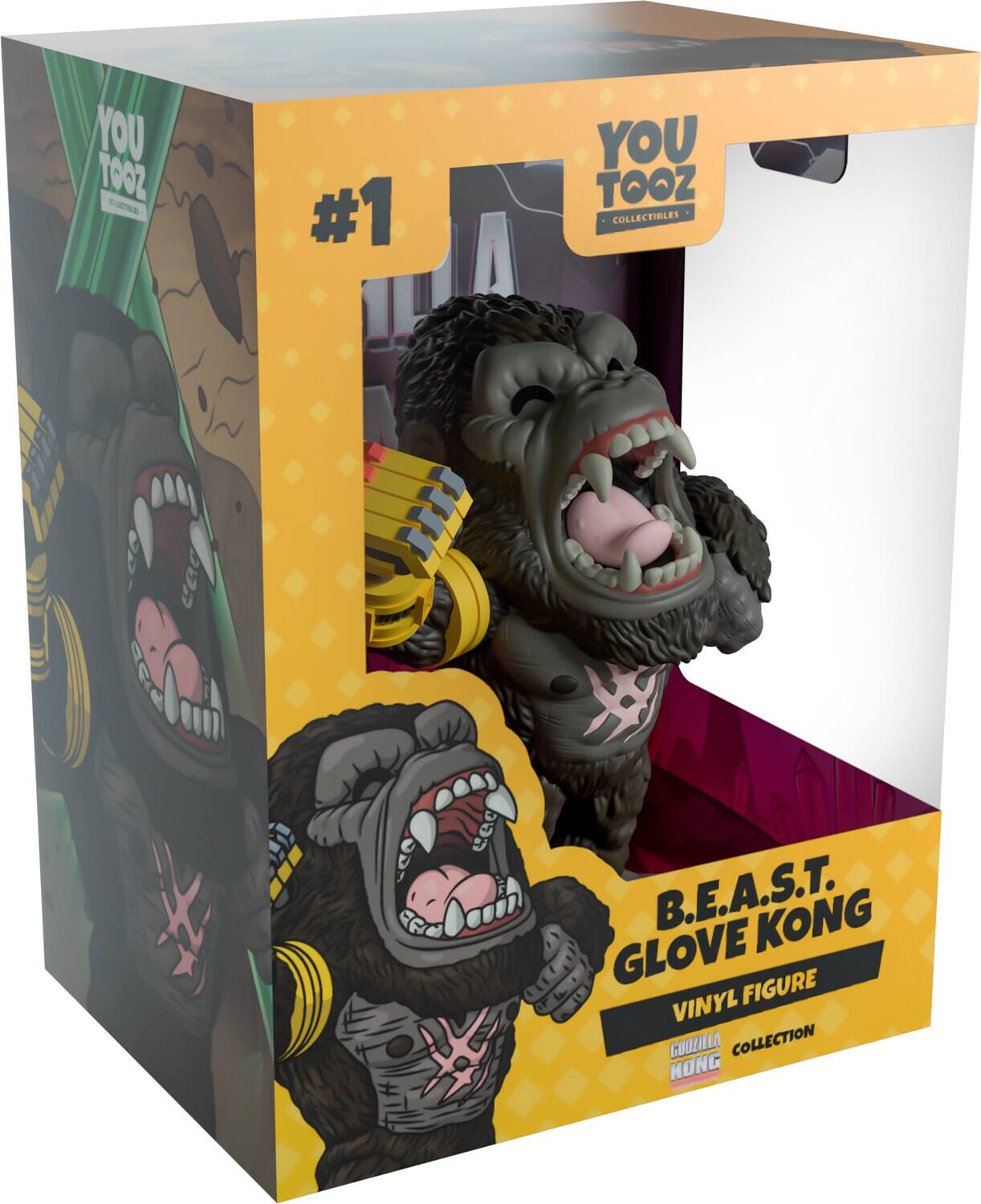 YOU TOOZ - #1 YOU TOOZ COLLECTIBLES B.E.A.S.T. GLOVE KONG VINYL FIGURE GOOZILLA COLLECTION