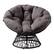Front Zoom. OSP Home Furnishings - Papasan Chair - Gray.