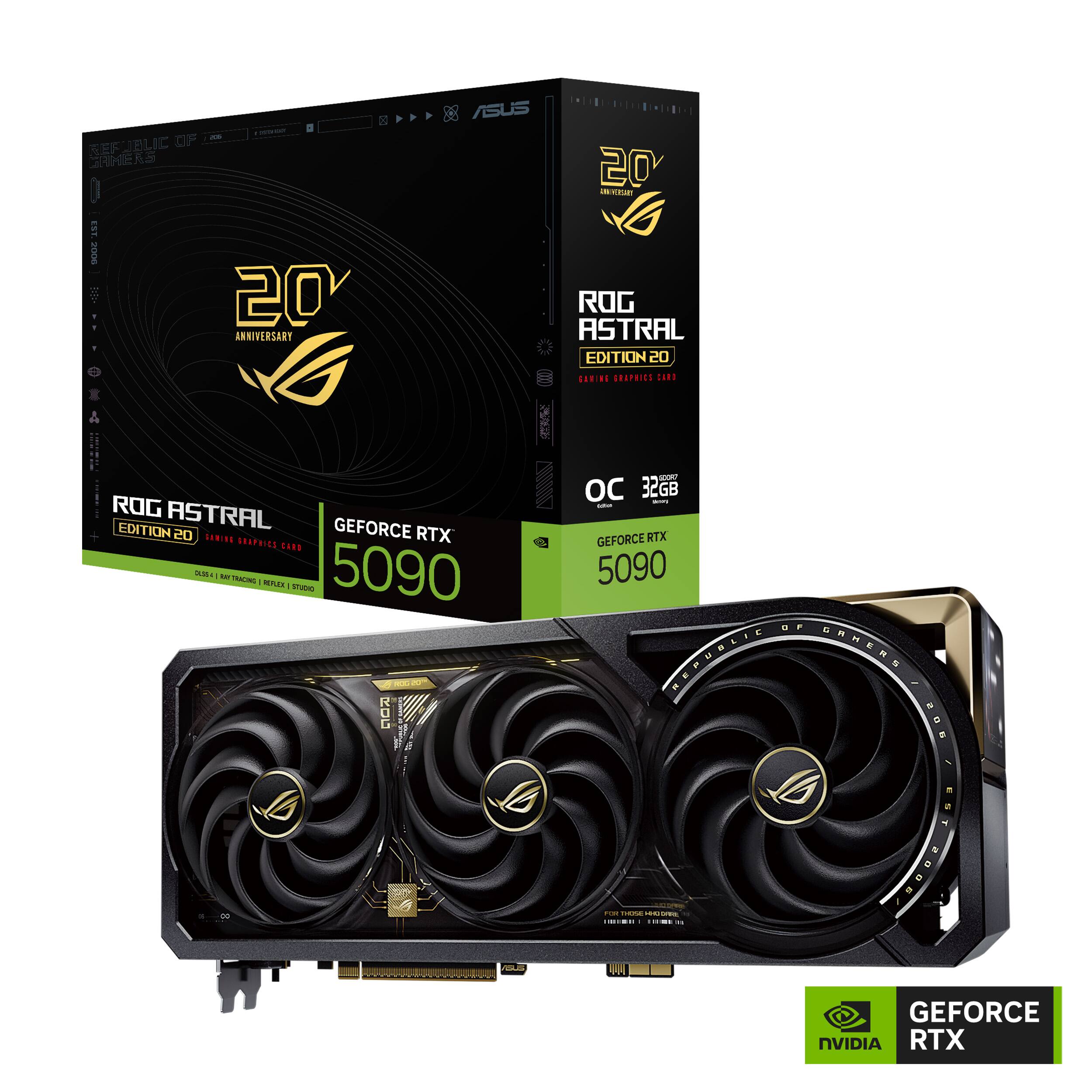 グラフィックボード・グラボ・ビデオカード ASUS ROG ASTRAL GeForce RTX 5090 ASUS ROG Astral NVIDIA GeForce RTX 5090 32GB GDDR7 PCI Express 5.0