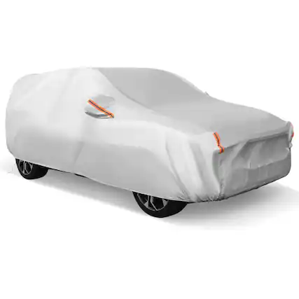 Front. Costway - Costway 200" Car Cover for Automobiles Outdoor Full Cover with Cotton Lining Waterproof - Silver.