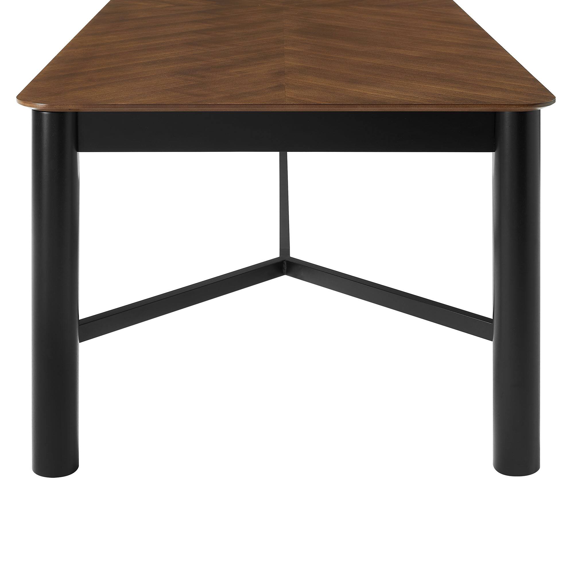 Alt View 6. Modway - Ashlan 110" Rectangle Dining Table by Modway - Walnut.
