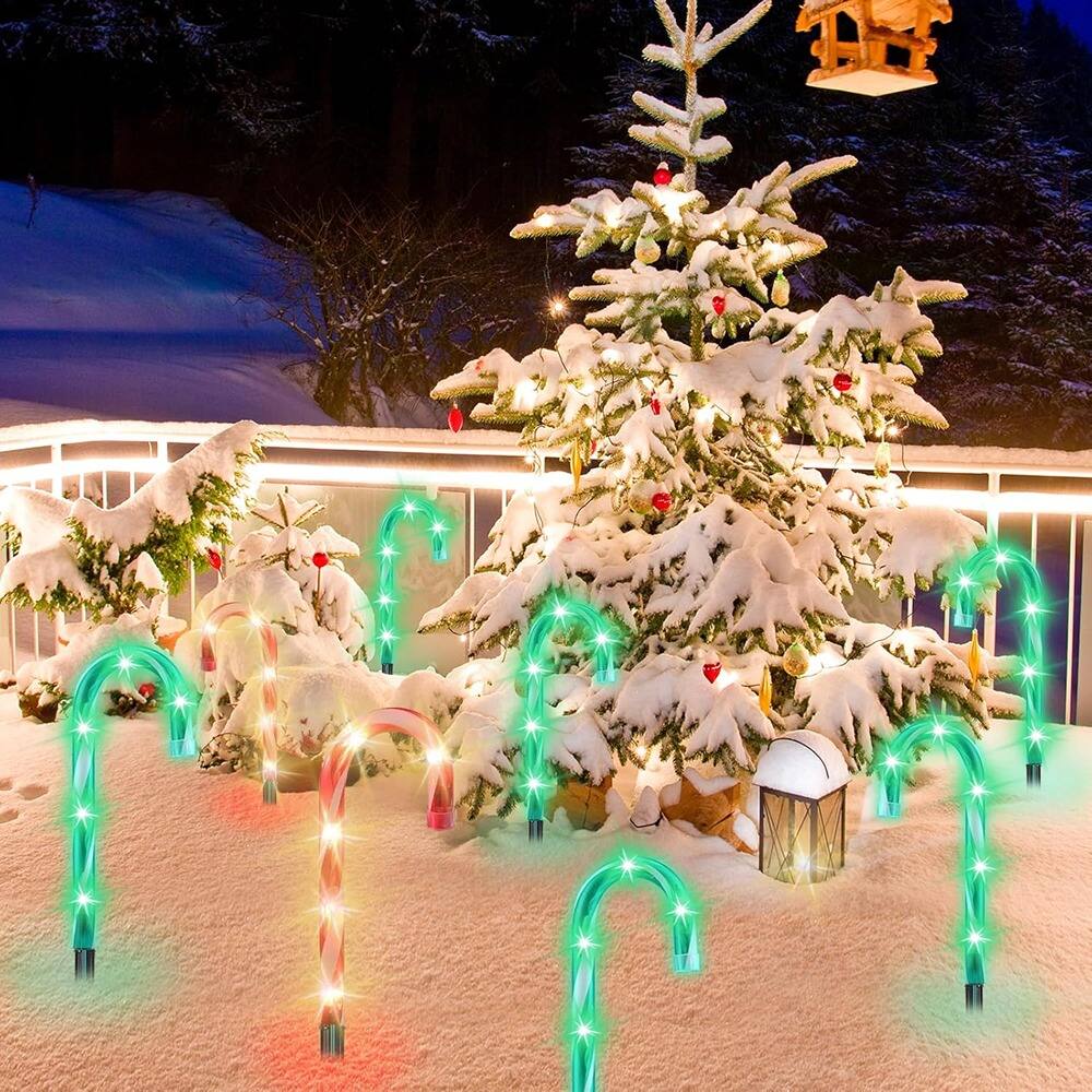 Alt View 1. PARKER SLATER - 20-Pack Replacement Stakes for Candy Cane Pathway Lights, Outdoor Plastic.