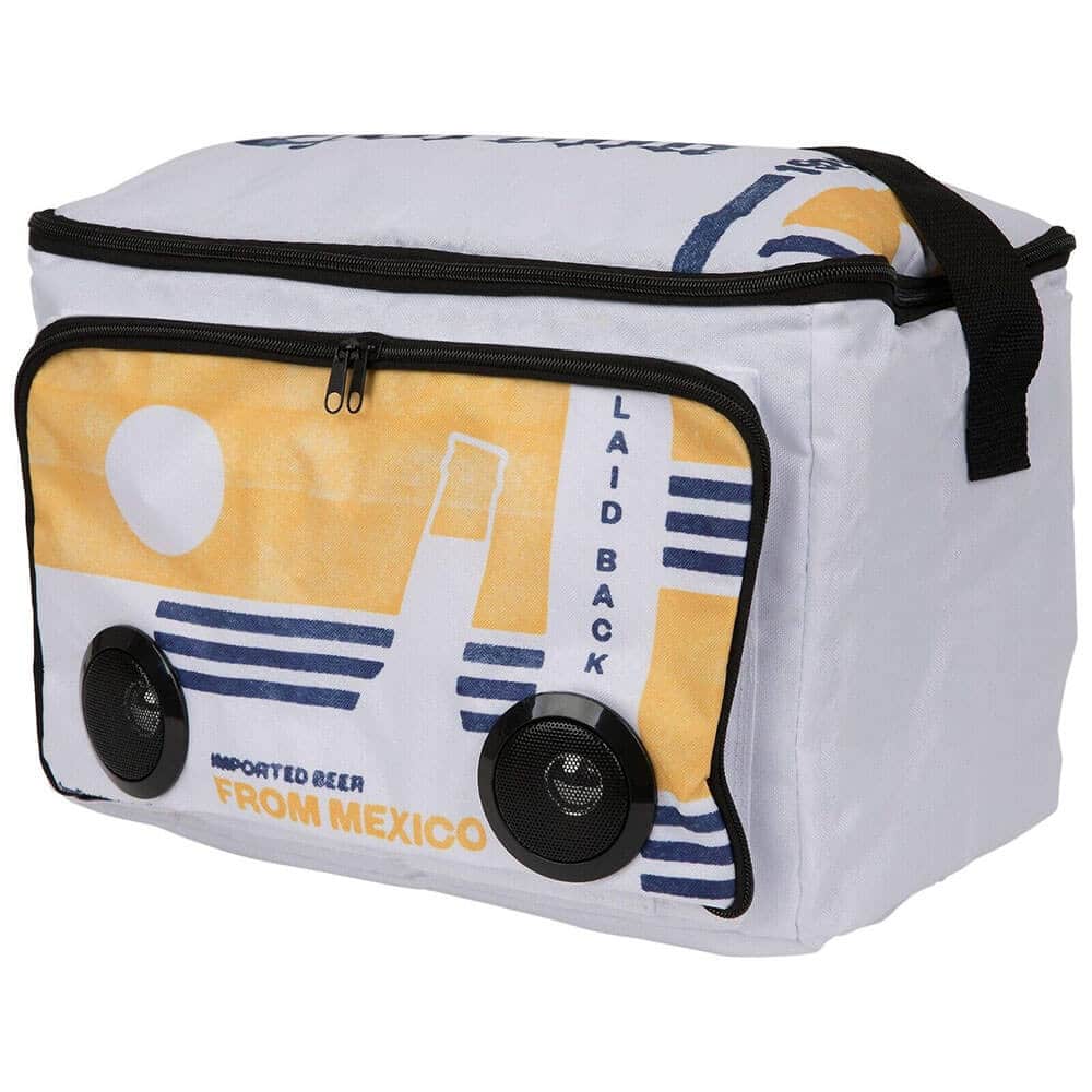 Corona - CORONACOOLWY Speaker Cooler Bag - White - Black