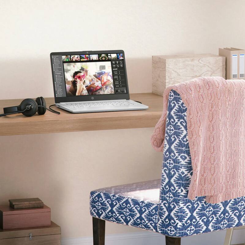 Alt View 9. HP - HP - 14" Laptop - Intel Celeron N4120 2019 - 8GB Memory - 64GB eMMC - Snowflake White - Snowflake White.