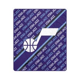 Pegasus - Utah Jazz 60" x 70" Diagonal Lined Wordmark Ultra Soft Blanket - Multicolor