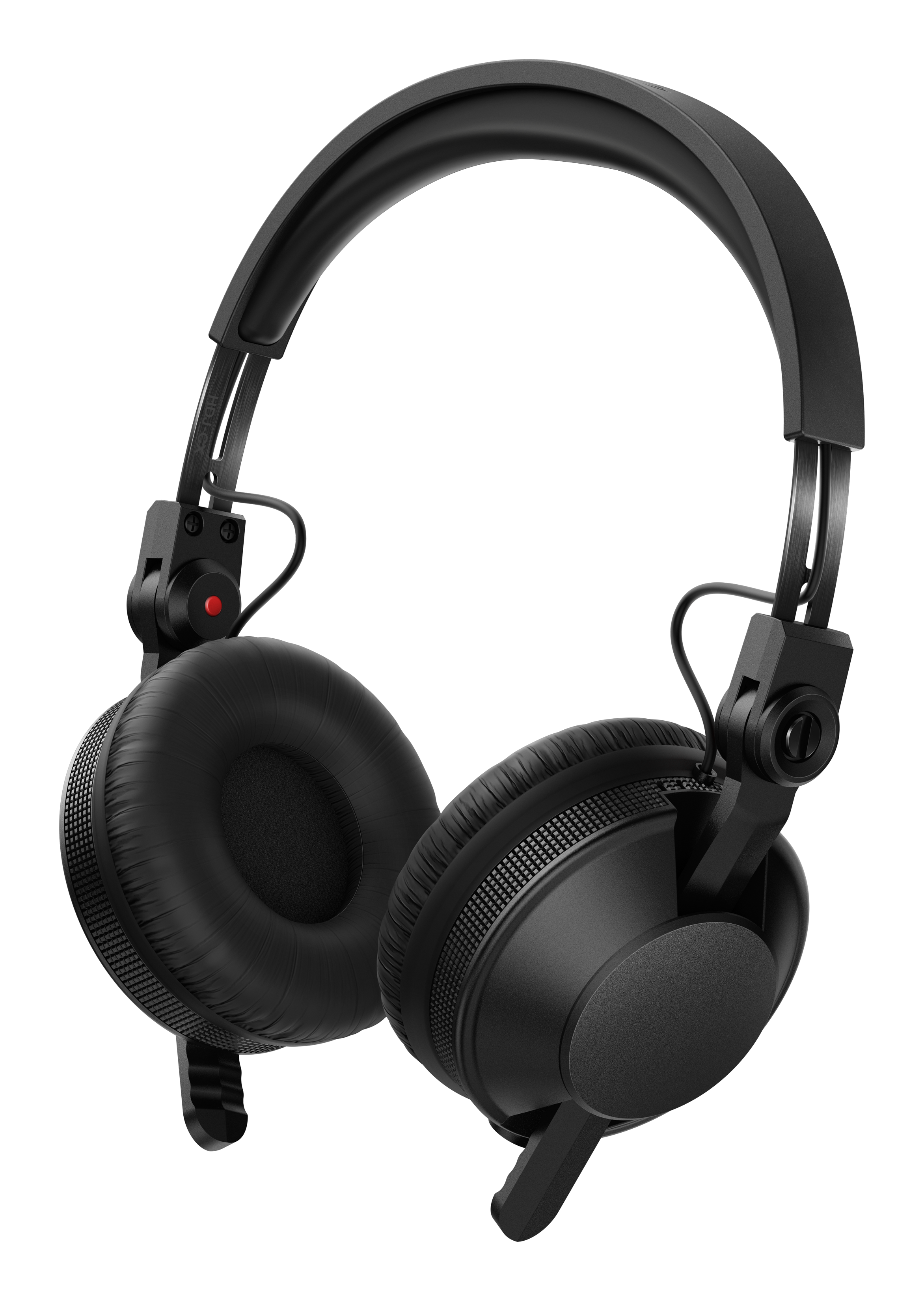 Angle. Pioneer DJ - Professional On-Ear DJ Headphones, Includes Straight & Coiled Cables - Black.