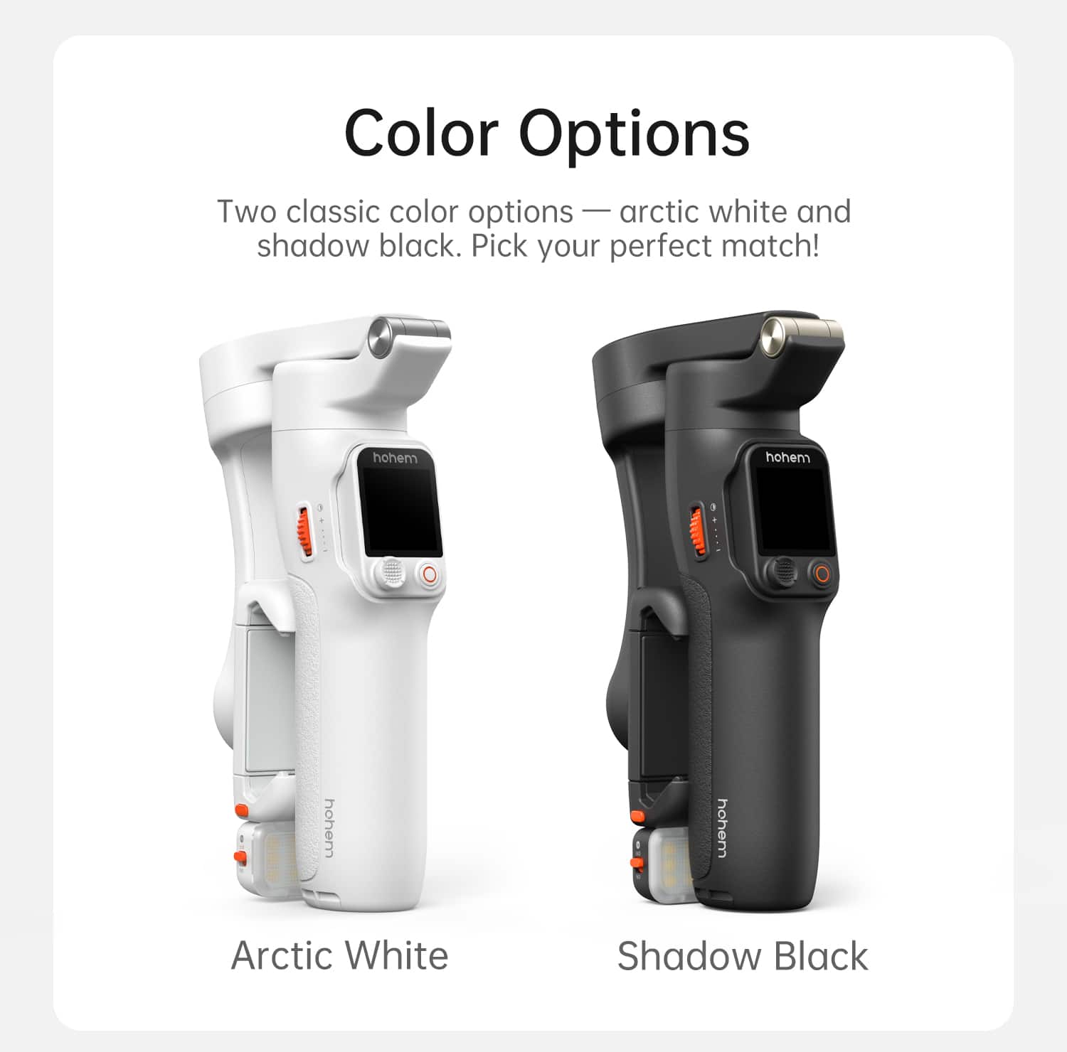 Color Options
Two classic color options — arctic white and shadow black. Pick your perfect match!
Arctic White
Shadow Black