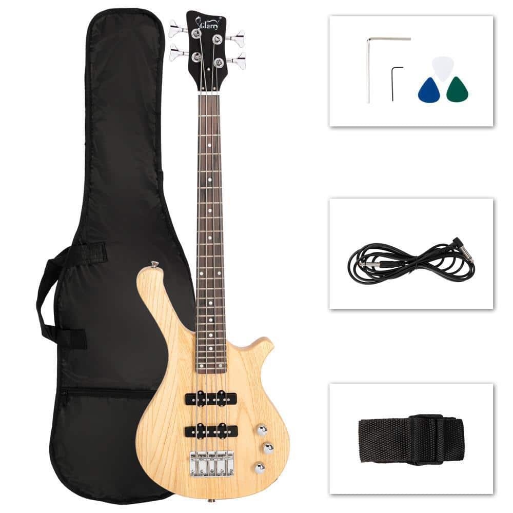 Winado - 4 String Electric Bass Guitar, 36-inch Bass Guitar Kit with Split single-coil Pickup, Rosewood Fretboard, Mahogany Body