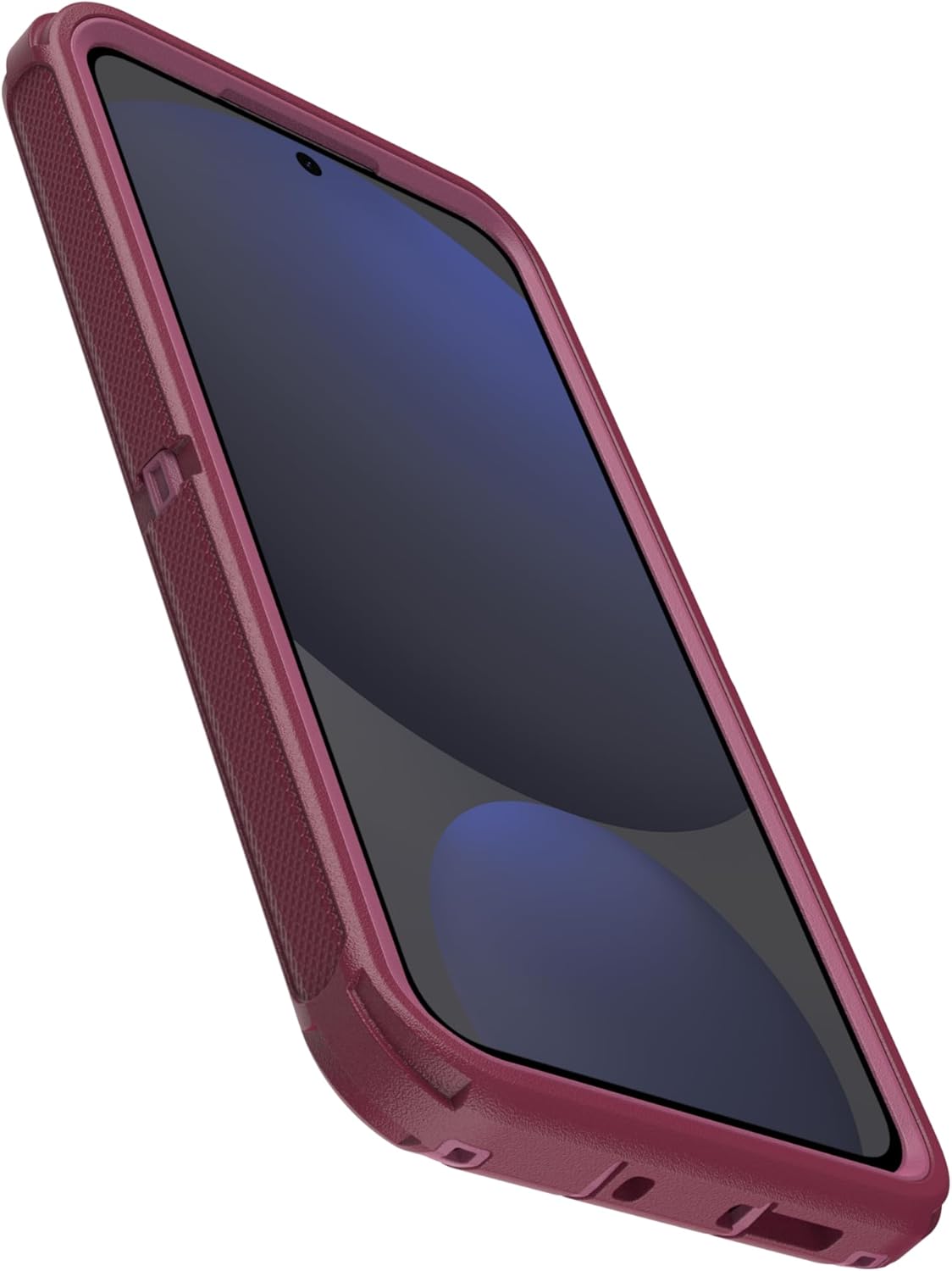 Back. OtterBox - OtterBox Galaxy S24 FE (Only) - Defender Series Case - Holster Clip Included - Rugged & Durable - with Port Protection - Foxberry (Pink).