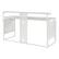 Alt View 11. OSP Home Furnishings - ACE 60" Desk with Hutch Shelf - White.