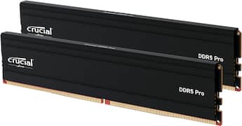 Crucial Pro 128GB (2x64GB) DDR5 5600MHz C46 UDIMM Desktop Memory Crucial Pro 128GB (2x64GB) DDR5 5600MHz C46 UDIMM Desktop Memory