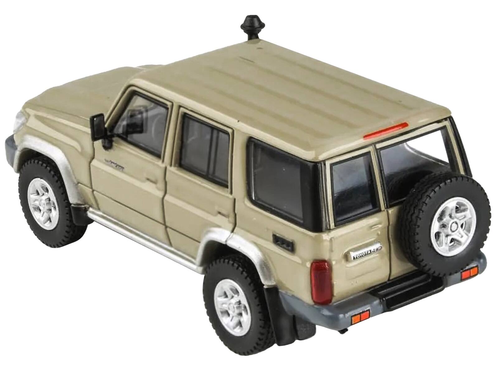 Alt View 3. Paragon - 2014 Toyota Land Cruiser 76 Sandy Taupe Tan 1/64 Diecast Model Car by Paragon Models.