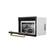 Back. ZLINE - Autograph 24 in. 1.6 cu ft. Built-in Convection Microwave Oven in Black Stainless and Champagne Bronze Helix Handle - Black Stainless Steel.