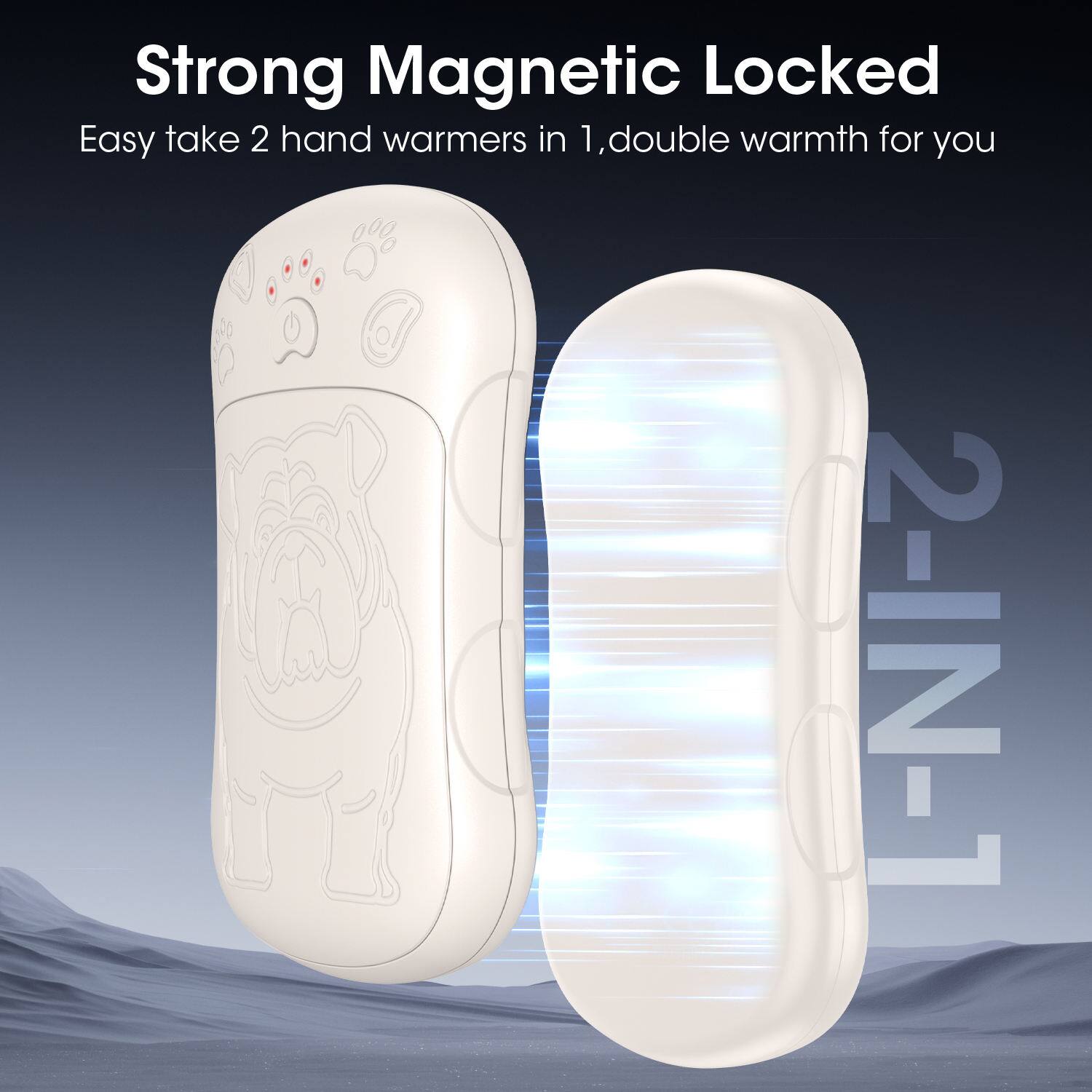 PRIMEPLUS 2 Pack Rechargeable Hand Warmer, 6000mAh Portable Reusable ...