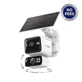TP-Link - Tapo Wireless Dual-Camera Security, Pan-Tilt, 360° Viewing, 2K Crystal-Clear Video, Solar Charged - No Monthly Fee - White