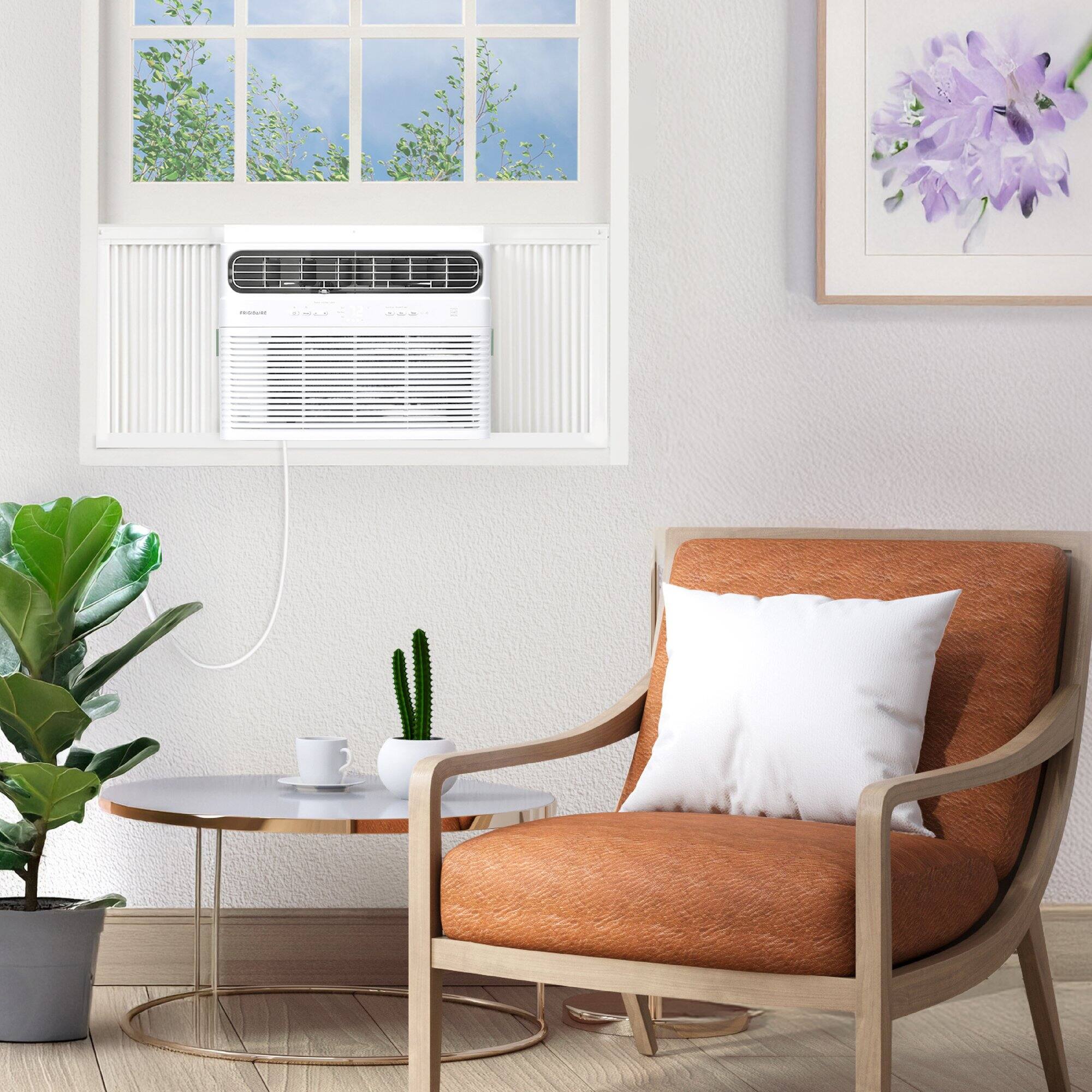 Alt View 10. Frigidaire - 550 Sq. Ft. 12,000 BTU Smart Inverter Window Air Conditioner with Remote - White.