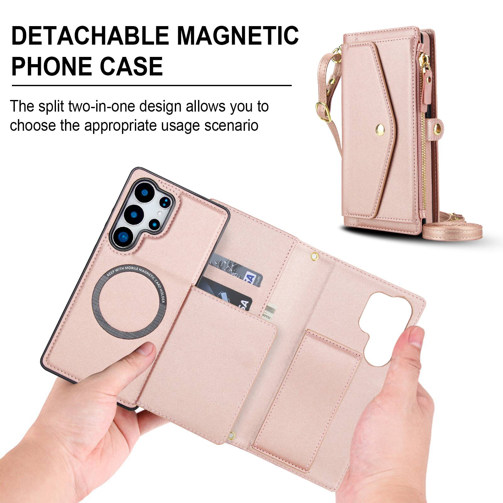 DETACHABLE MAGNETIC PHONE CASE

The split two-in-one design allows you to choose the appropriate usage scenario.