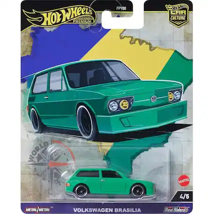 Hot Wheels Premium
FPY86
Car Culture
World
Metal | Metal
Volkswagen Brasilia
Real Riders
4/5
Mattel