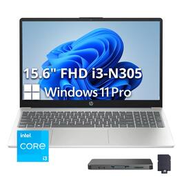 HP - Upgraded - 15.6" Windows Laptop Intel Core i3-N305 8GB RAM 256GB SSD - Moonlight Blue