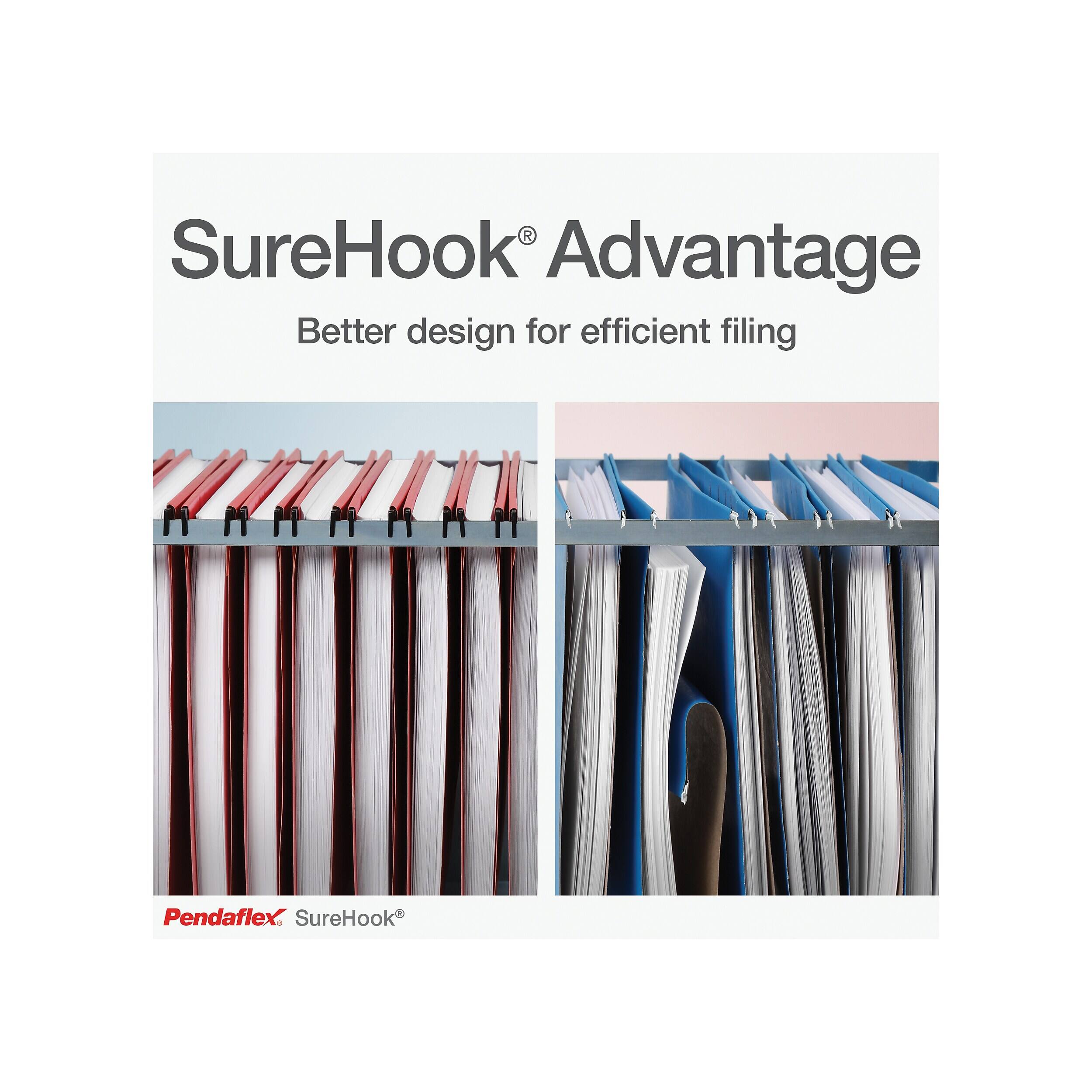 SureHook Advantage  
Better design for efficient filing  

Pendaflex SureHook