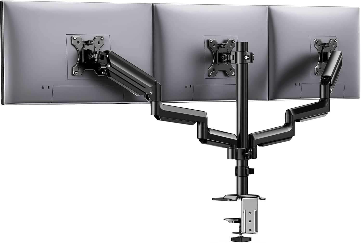 ThinkLink Electronic - Triple Monitor Mount 13- Computer Screens Desk Arm Monitors Stand Tilt Swivel Rotation Vesa - Default