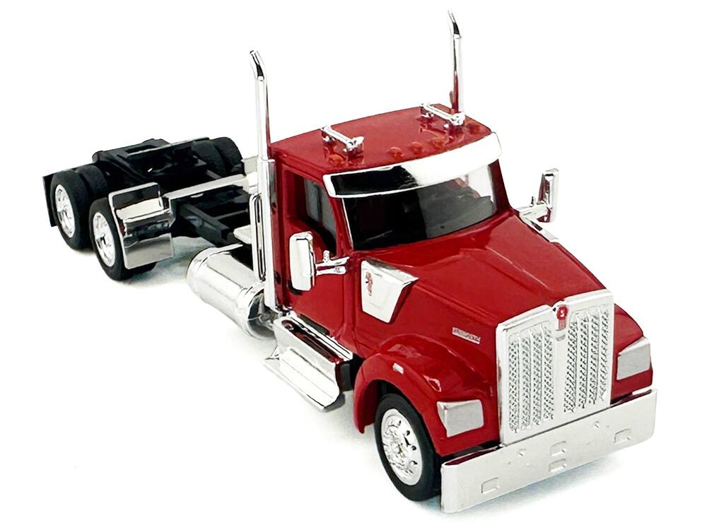Alt View 3. HO Logistics Replicas - Kenworth W990 2-Axel Day Cab Red 1/87 (HO) Scale Plastic Model Car by HO Logistics.