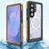 Front. Dteck - IP68 Waterproof Case for Samsung Galaxy S26 Ultra with Built-in Screen Protector, 360 Clear Full Body Shockproof Cover - Orange.