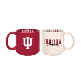 Logo Brands - Indiana Hoosiers 2-Pack 15oz. Stackable Mug Set - Multicolor
