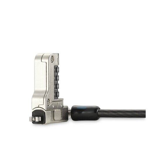 Angle. Kensington - Kensington Slim N17 2.0 Combination Laptop Lock for Wedge-Shaped Slots - 5.91 ft Cable - Resettable - 4-wheel.