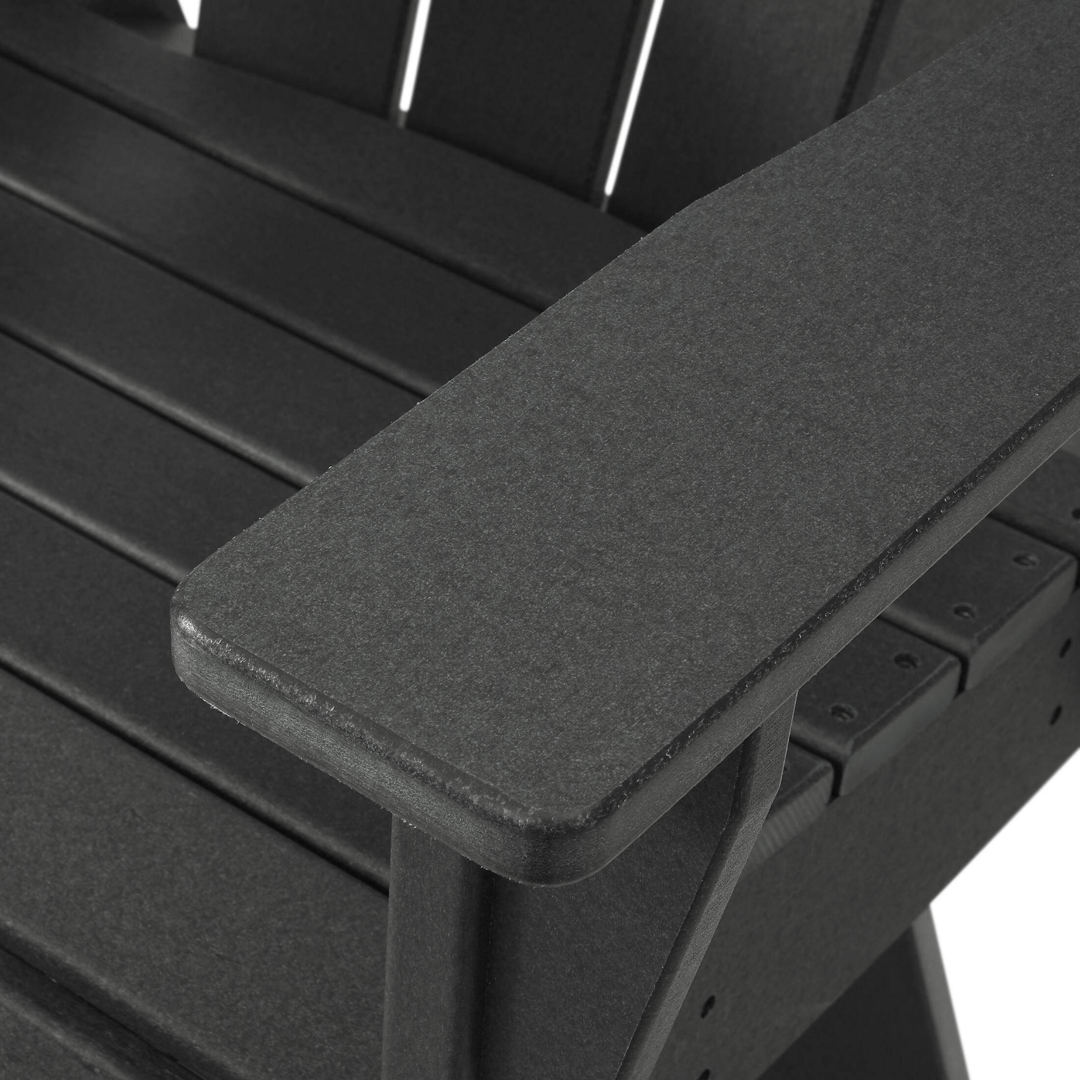 Alt View 3. WestinTrends - WestinTrends Malibu Outdoor HDPE Swivel Adirondack Patio Dining Chair With Cup Holder - Gray.
