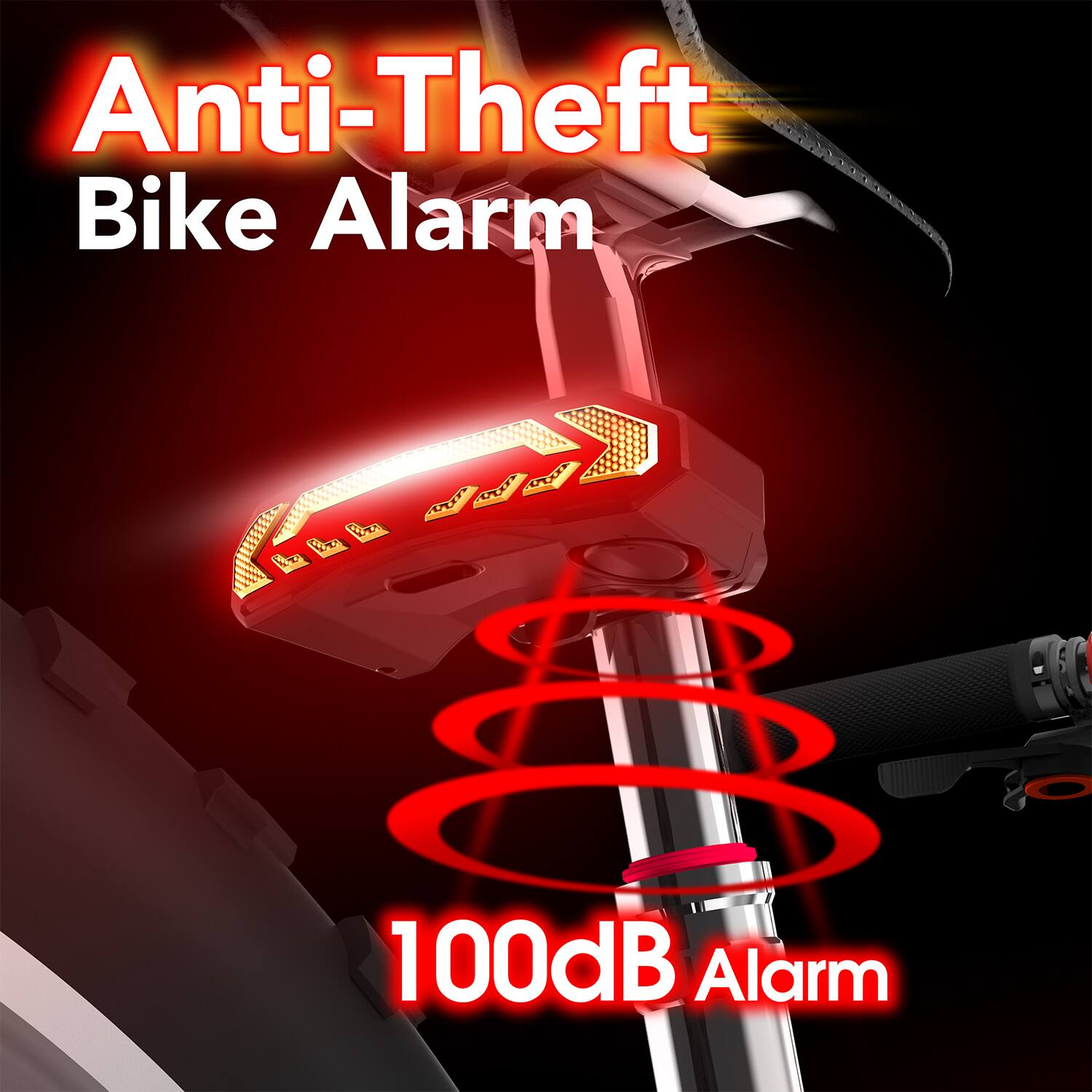 Anti-Theft Bike Alarm  
100dB Alarm