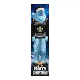 Fan Creations - New Orleans Saints 48" Yeti Christmas Leaner - Multicolor