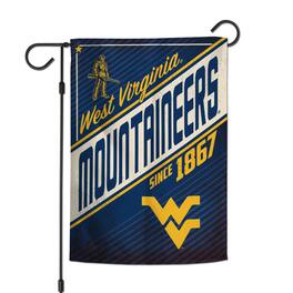 WinCraft - West Virginia Mountaineers 12" x 18" Throwback Logo Double-Sided Garden Flag - Multicolor