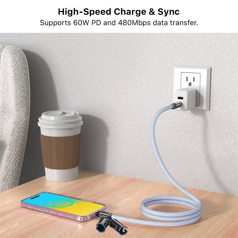 High-Speed Charge & Sync
Supports 60W PD and 480Mbps data transfer.