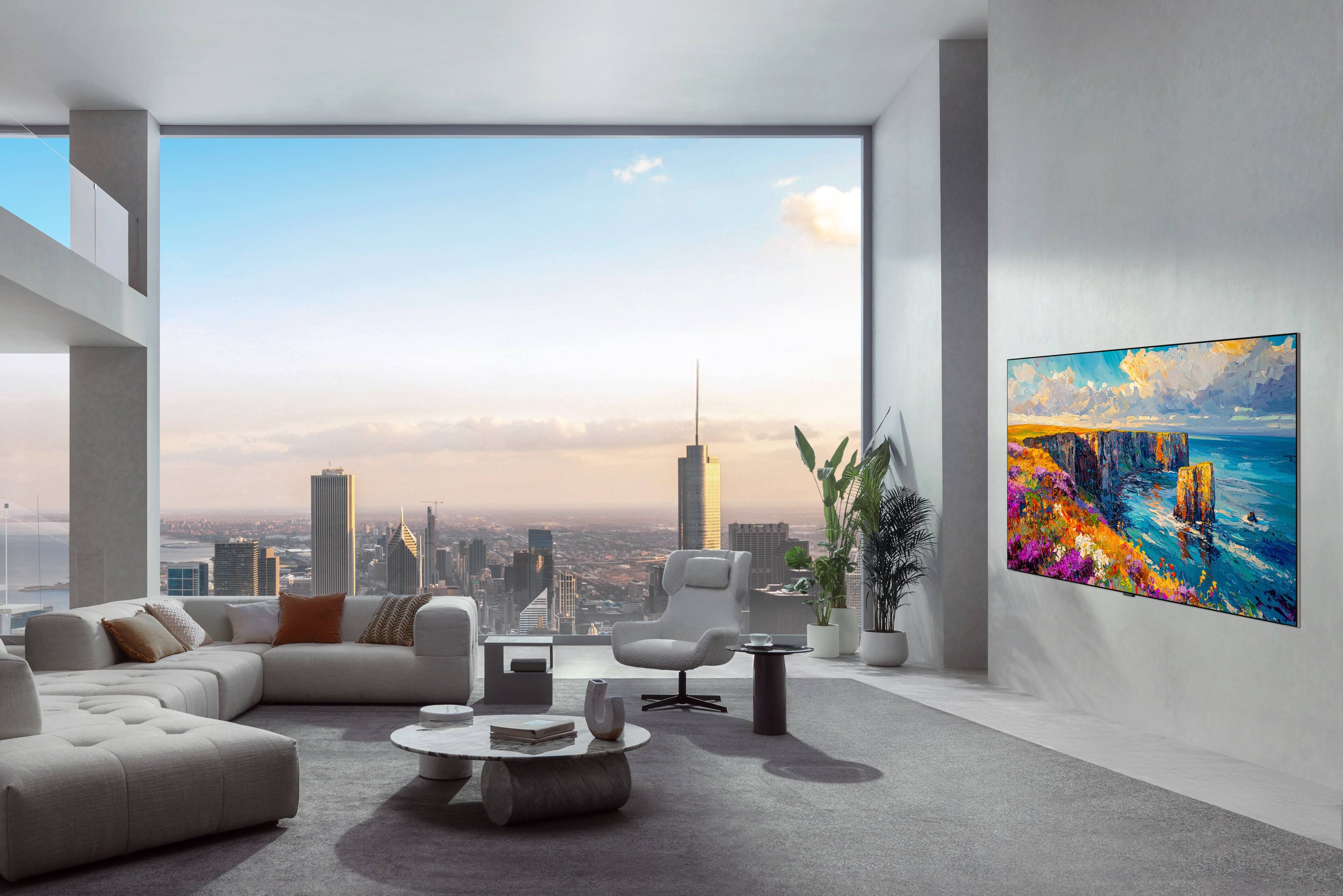Alt View 38. LG - 83" Class W6 Series OLED evo AI 4K Smart webOS TV with Wallpaper Design, True Wireless Video & Audio Transfer (2026).