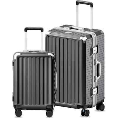 LUGGEX 20 28 Inch Aluminum Zipperless Polycarbonate Luggage Set ZX LUGGEX 20 28 Inch Aluminum Zipperless Polycarbonate Luggage Set ZX