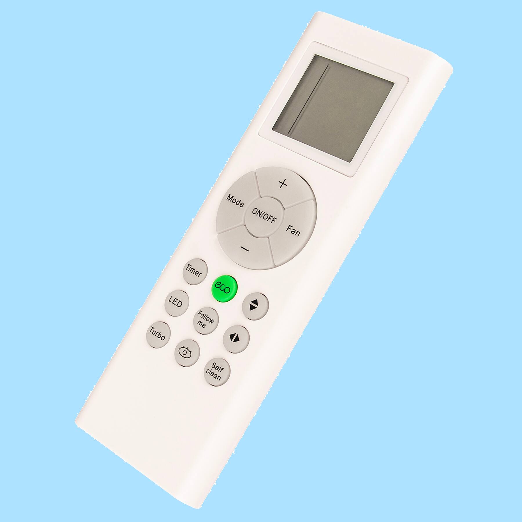 Mode ON/OFF Fan  
Timer  
eco  
LED  
Follow me  
Turbo  
Self clean