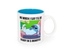 Silver Buffalo - Disney Lilo & Stitch "When I Say I'll Be Ready" Ceramic Mug | Holds 20 Ounces - Blue