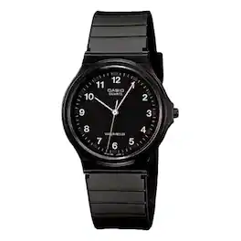 Casio - Men’s Dial Resin Lightweight Analog Wristwatch - MQ-24-1B - Black